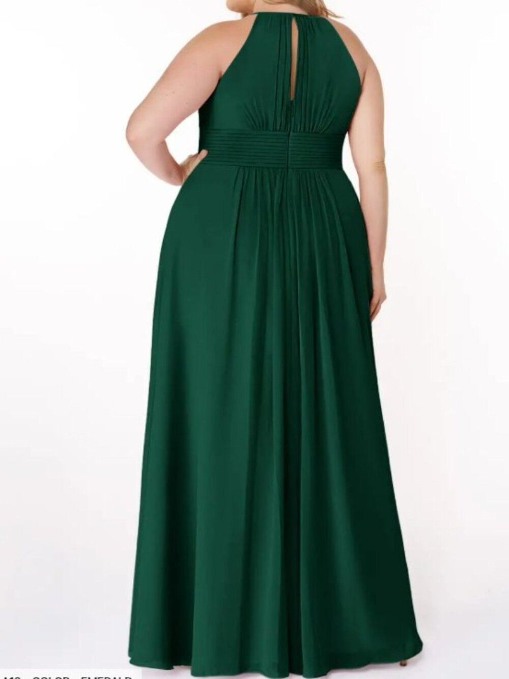 Azazie Bonnie emerald bridesmaid dress - Picture 8 of 9